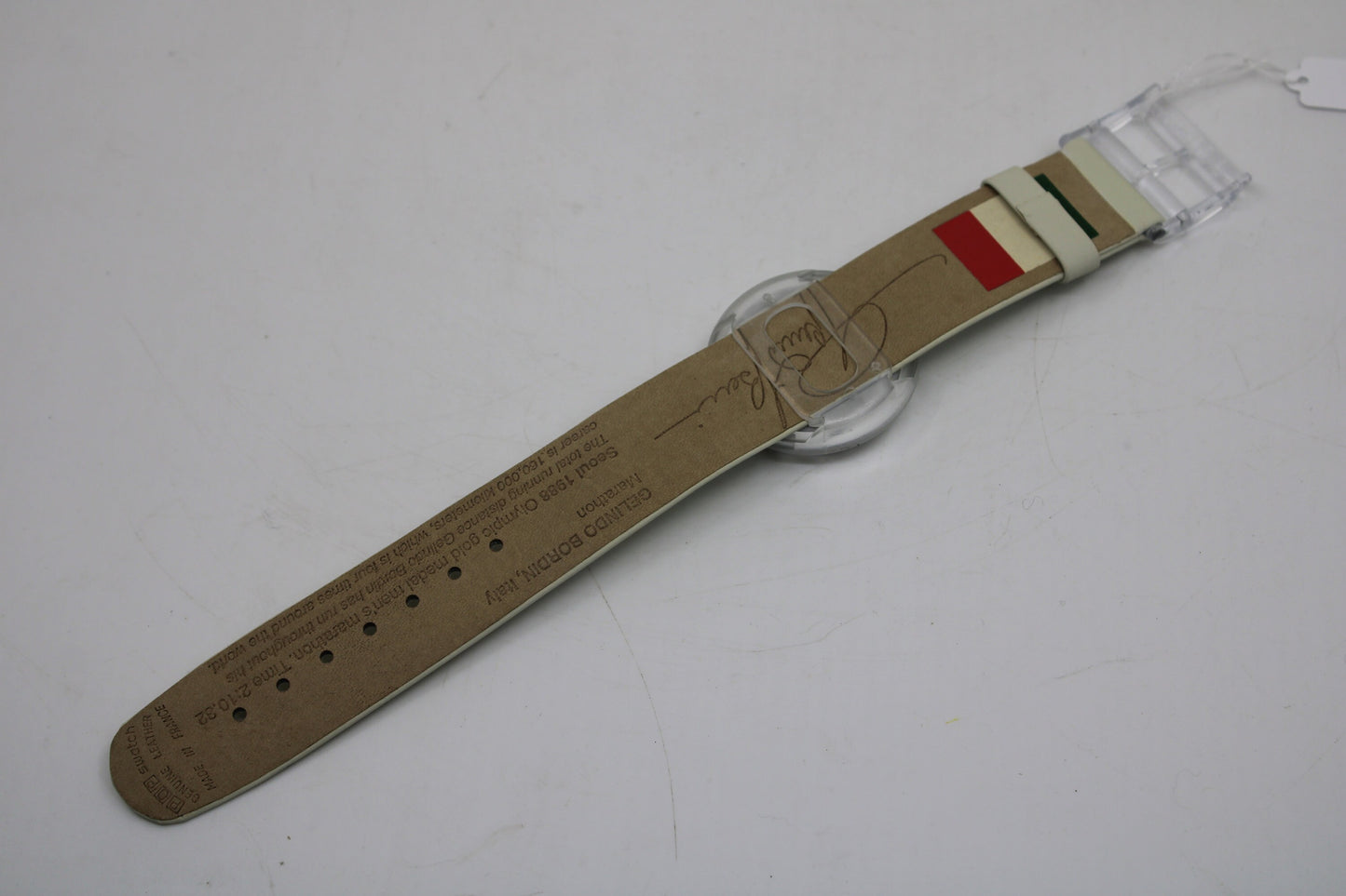 Vintage PMZ104 Pop Swatch, 'Gelindo Bordin', Working 100%, NEW OLD STOCK, never used!