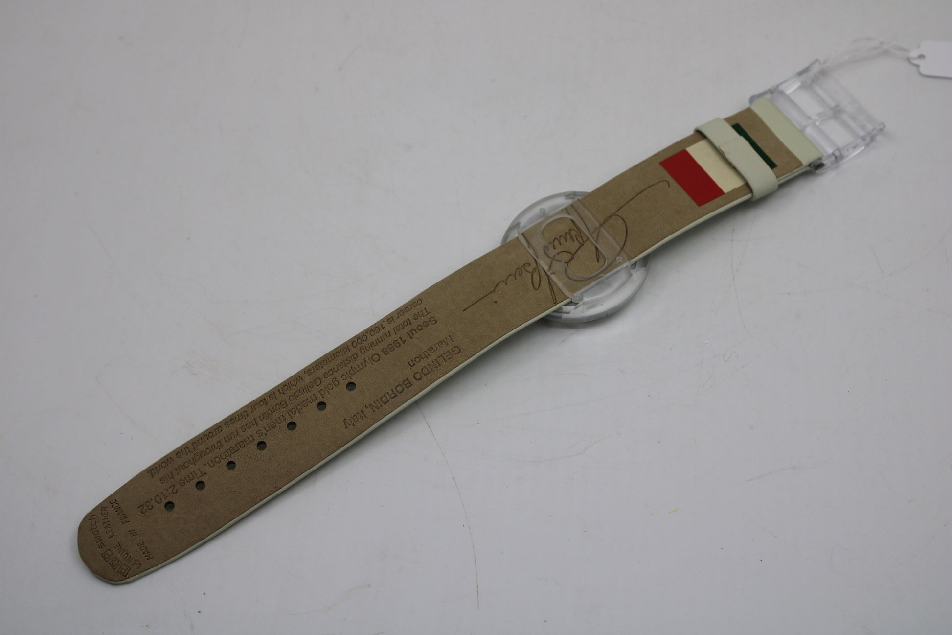 Vintage PMZ104 Pop Swatch, 'Gelindo Bordin', Working 100%, NEW OLD STOCK, never used!