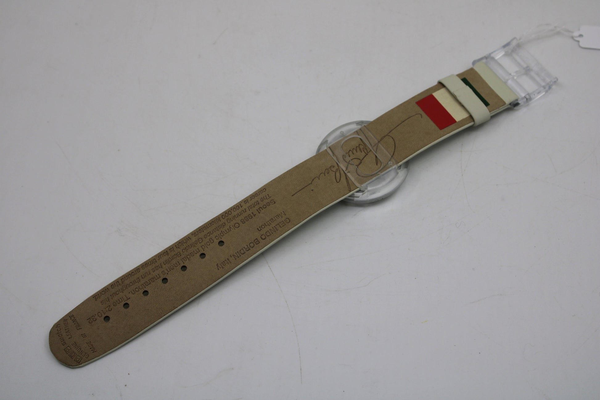 Vintage PMZ104 Pop Swatch, 'Gelindo Bordin', Working 100%, NEW OLD STOCK, never used!