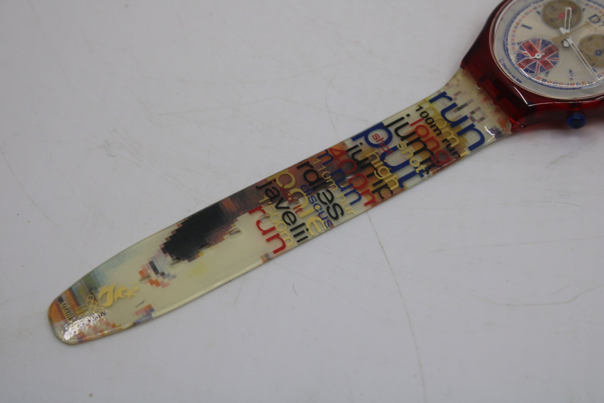 Vintage Olympic Chrono Swatch, 'Daley Thompson', SCZ105, Working 100%, New Old Stock, Never Worn