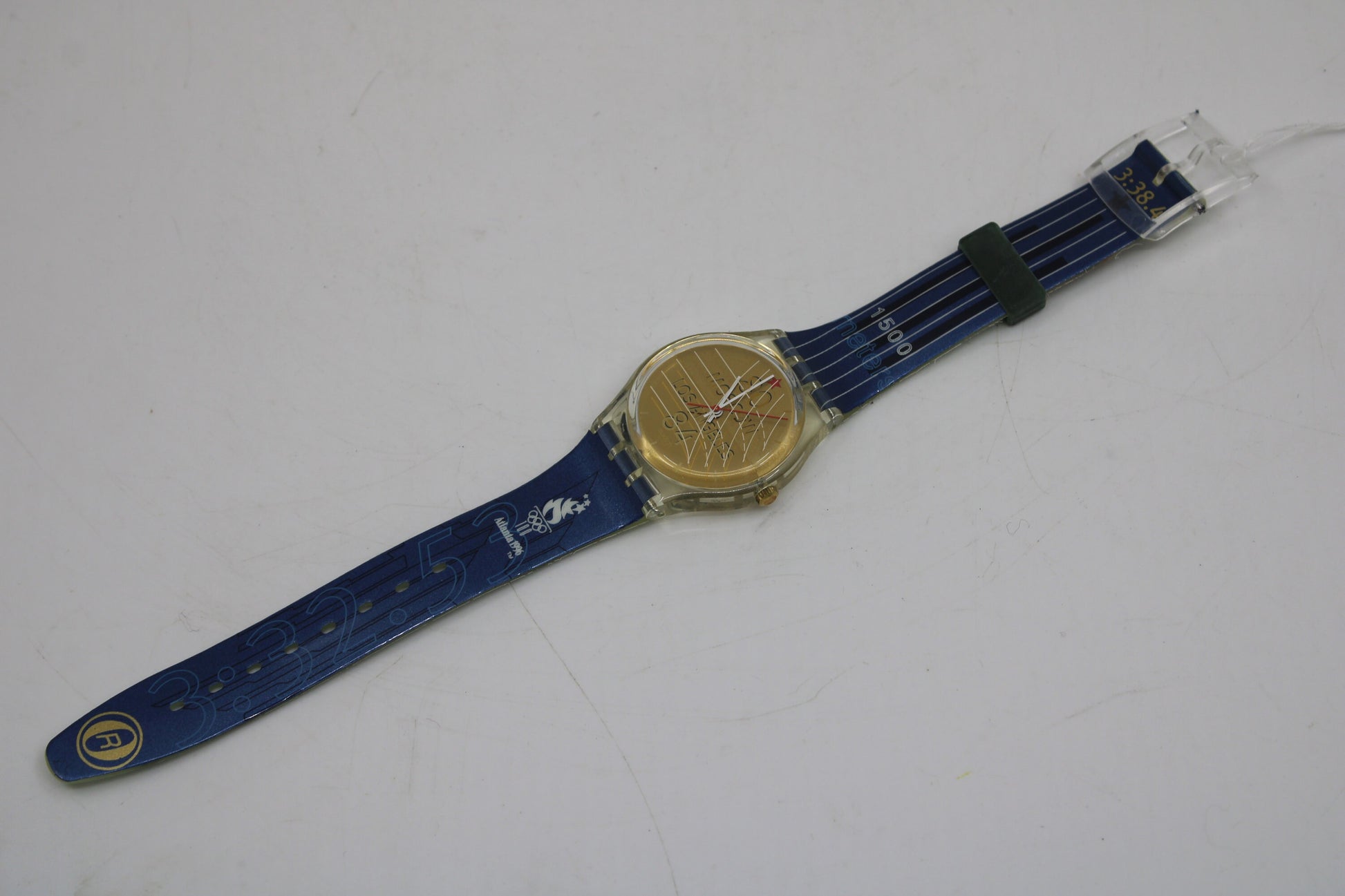 Vintage Olympic Gents Swatch 'Sebastian Coe' GZ149, Never Worn, working 100% with original strap