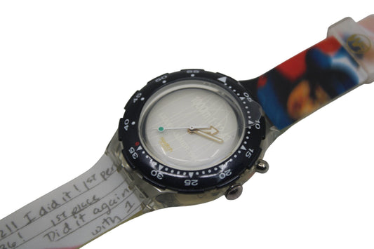 Vintage Swatch Scuba 'Dan Jansen' SDZ900, NO Original Box, In New Old Stock Condition, Never Worn working 100%