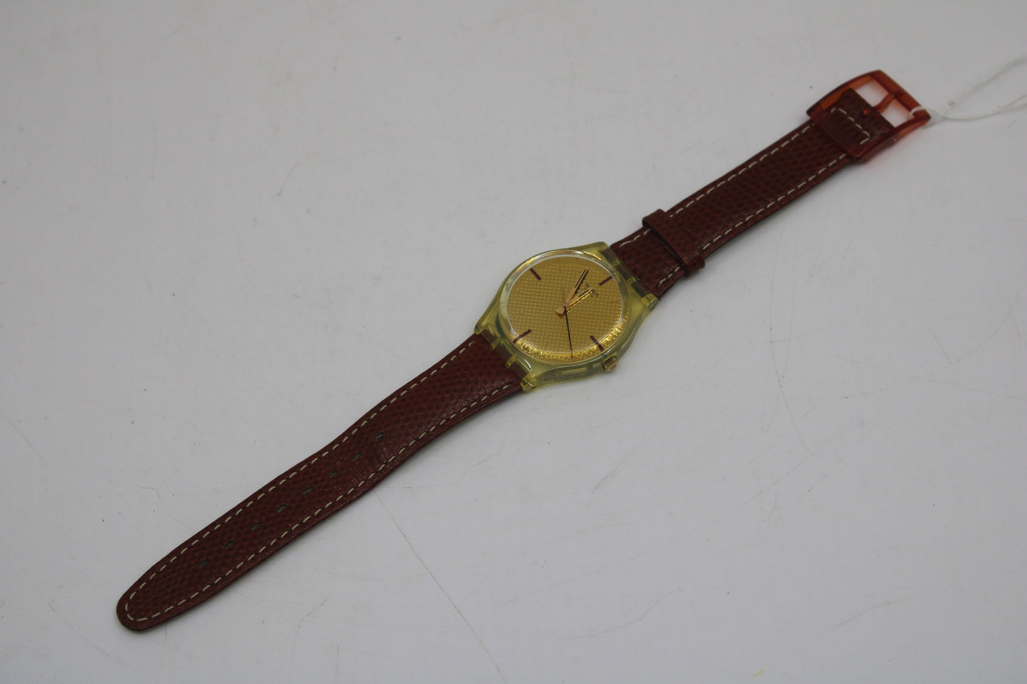 2002, Vintage Gents Swatch 'Squaw', GK387, NO box, In a near mint Condition, working 100%, NON-Original Strap