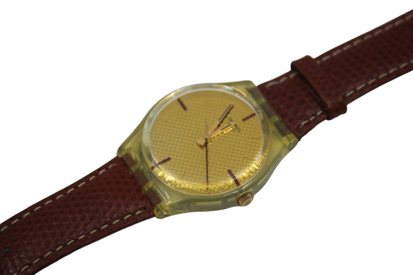 2002, Vintage Gents Swatch 'Squaw', GK387, NO box, In a near mint Condition, working 100%, NON-Original Strap