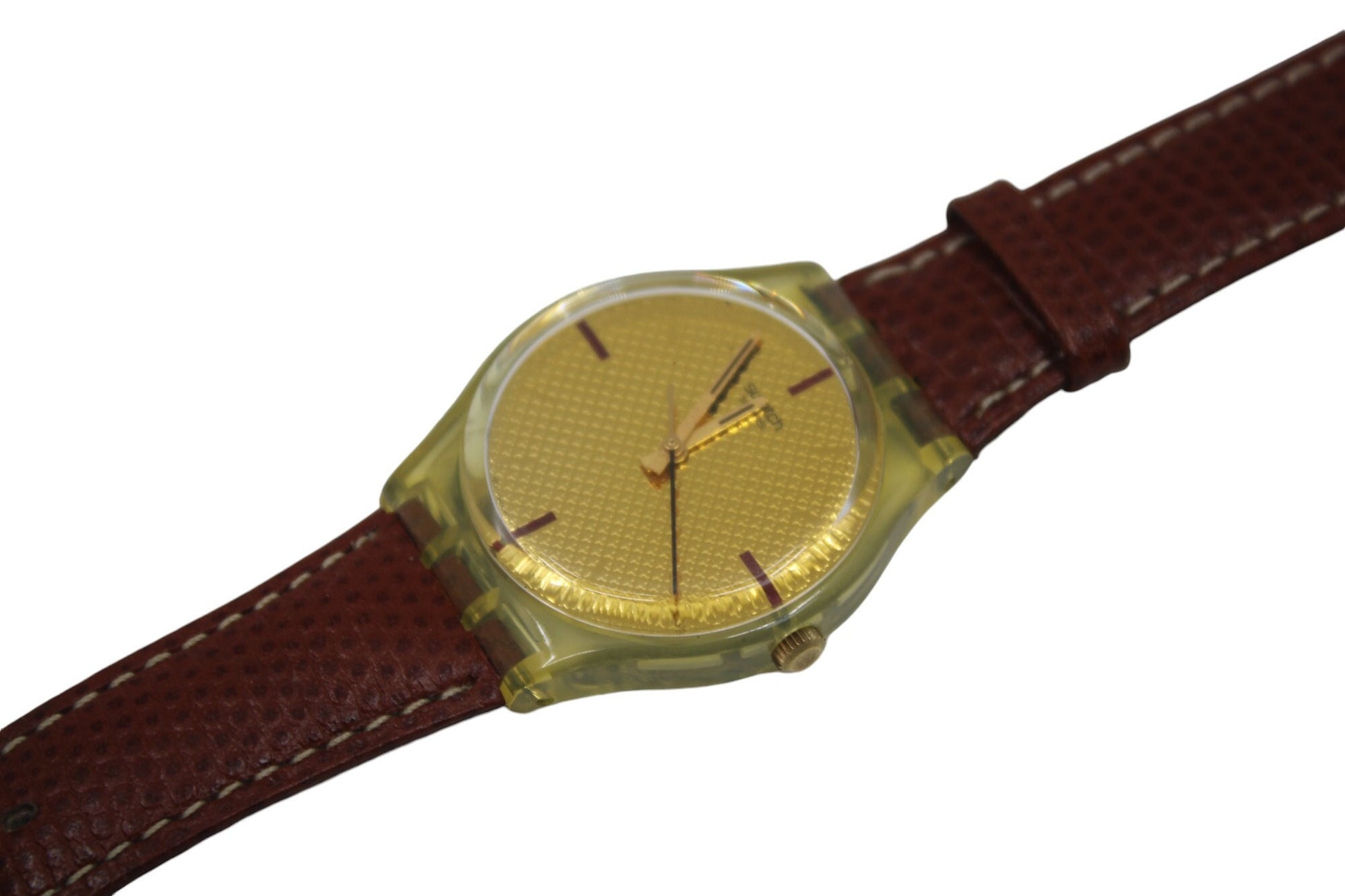 2002, Vintage Gents Swatch 'Squaw', GK387, NO box, In a near mint Condition, working 100%, NON-Original Strap