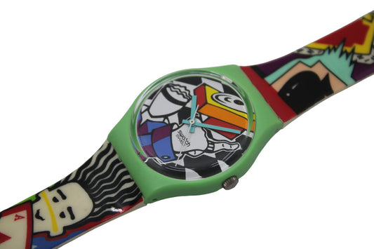 Vintage Gents Swatch 'Rapp-er' GG134, New Old Stock, Never Worn, working 100%