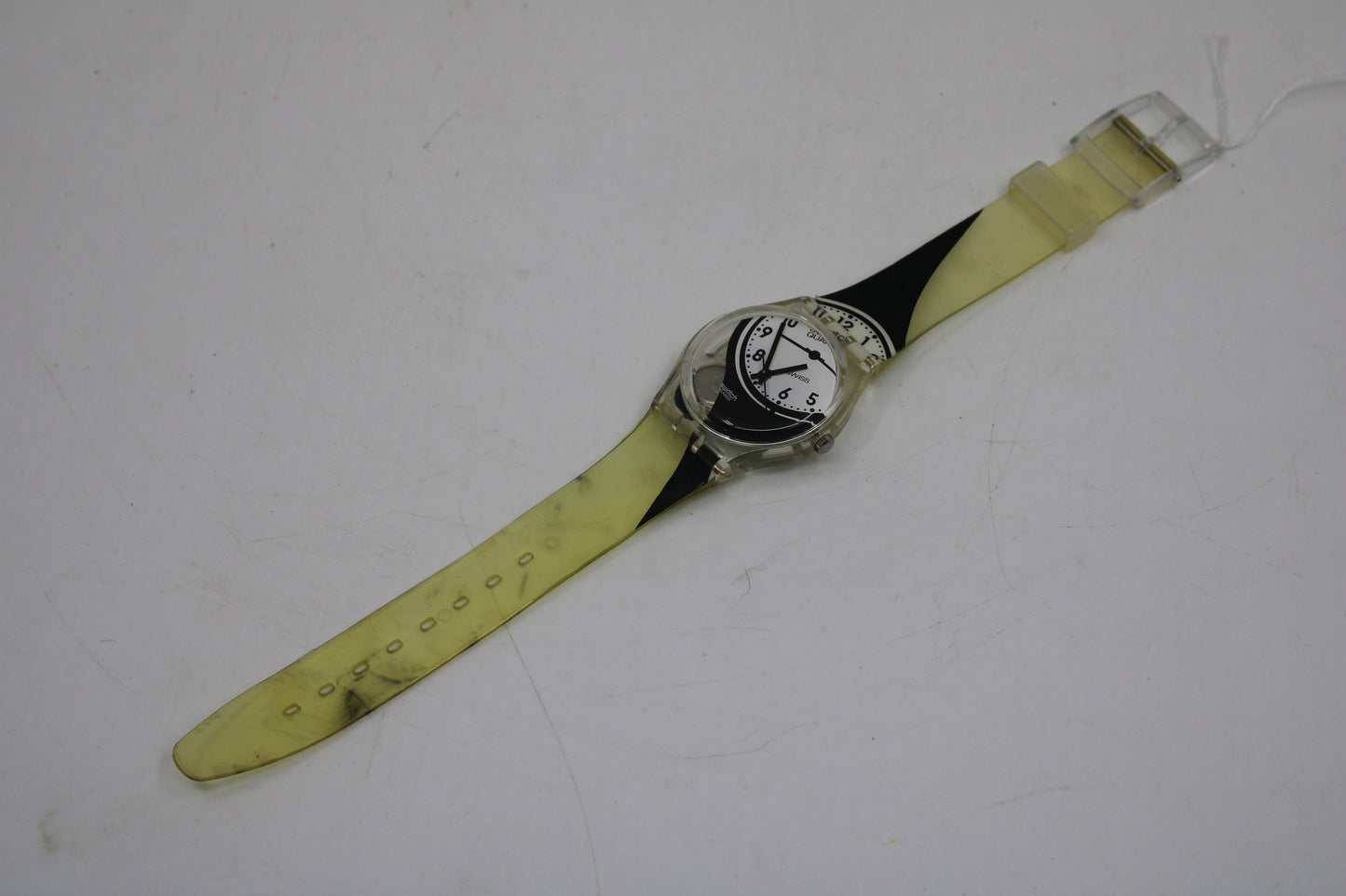 Vintage Gents Swatch 'Side', GK252, NO box, In Very Good, Used Condition, working 100%, Original Strap