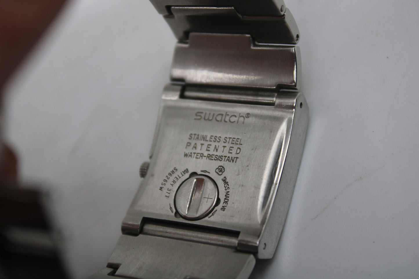 Irony Lady Square, YUS129G, 'Plainious', vintage Near Mint Condition, Swatch, working 100%