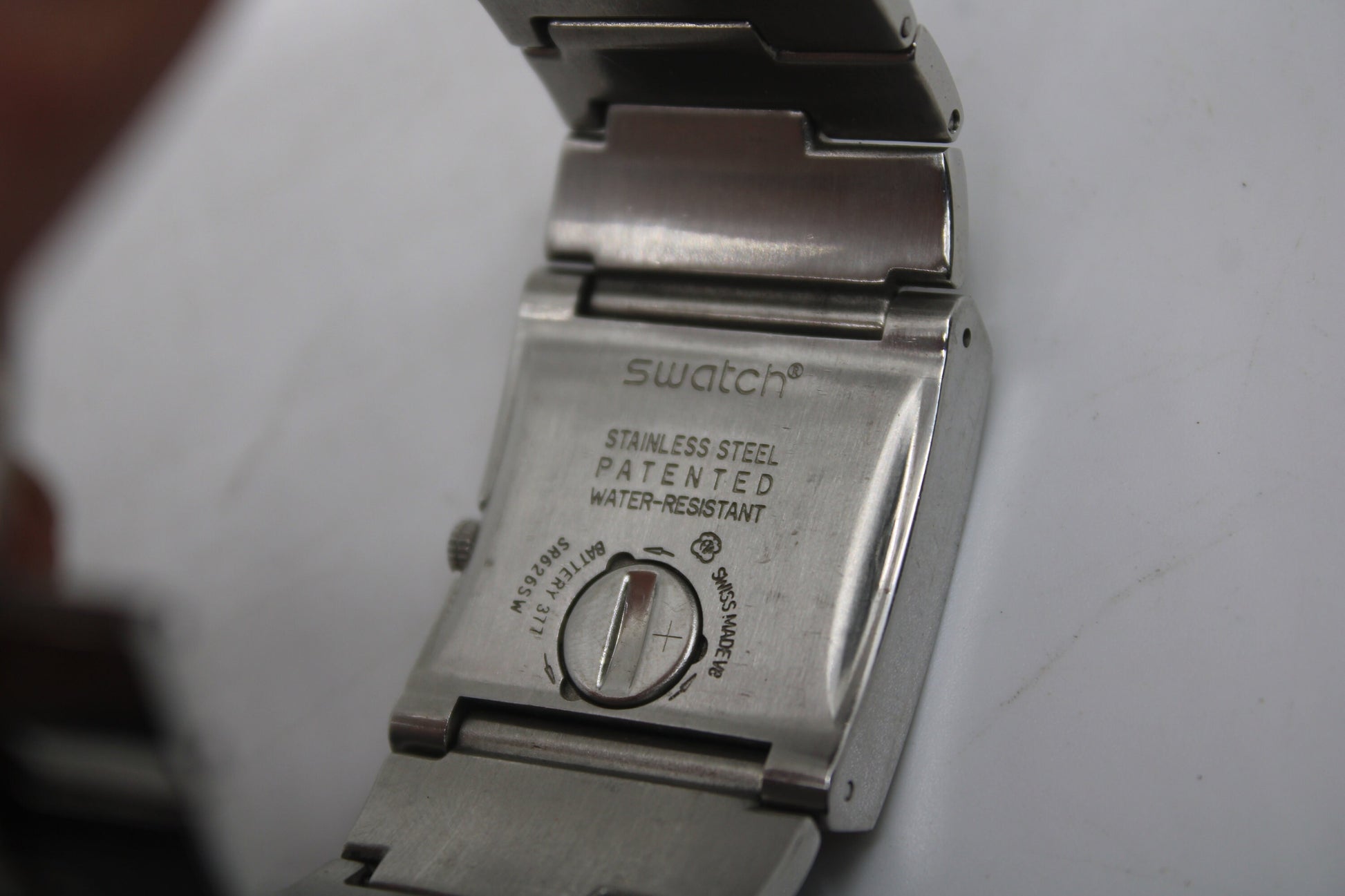 Irony Lady Square, YUS129G, 'Plainious', vintage Near Mint Condition, Swatch, working 100%