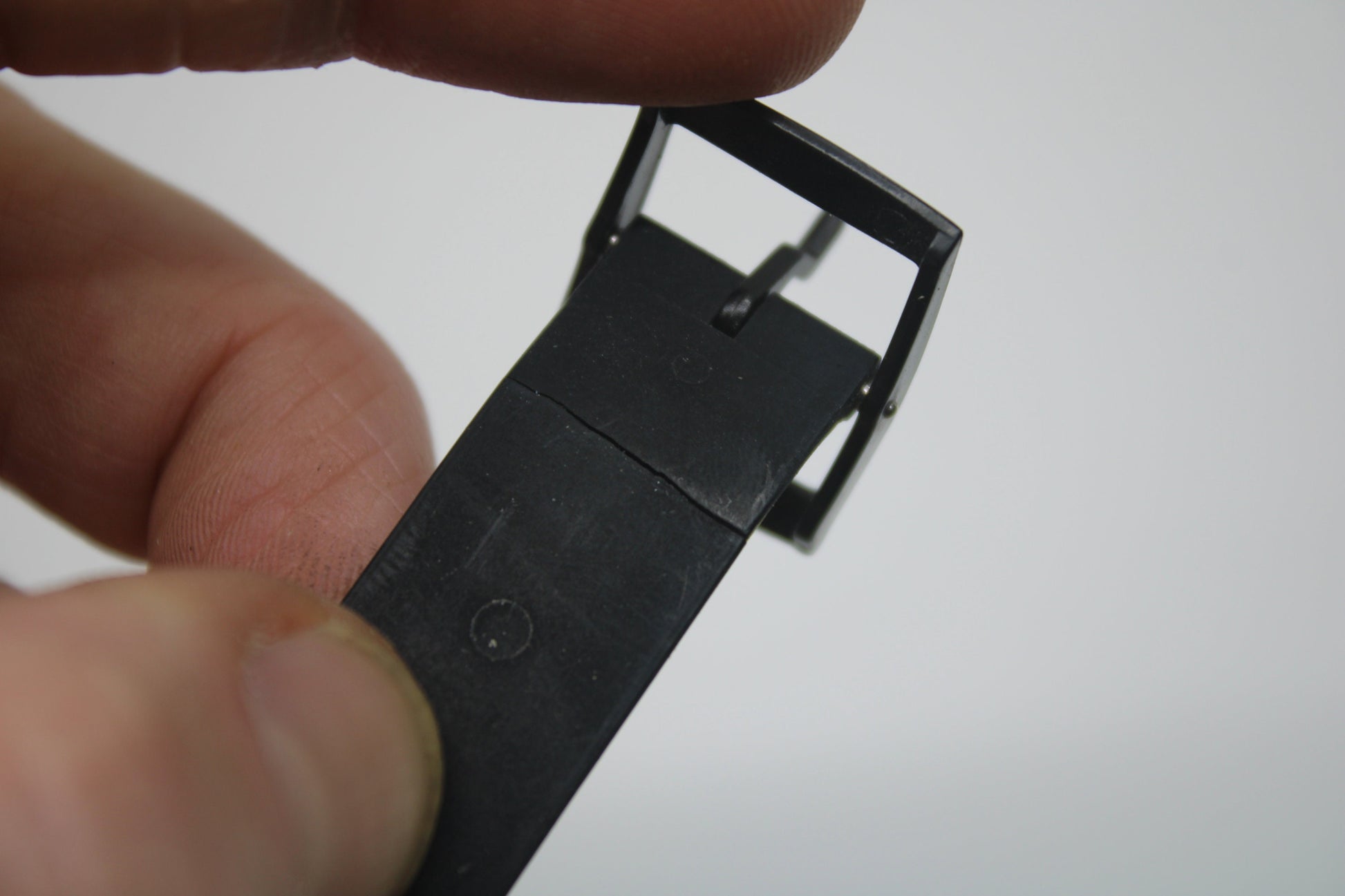 Vintage Swatch Strap, HALF strap ONLY 'Harajuku', GB124, 17mm, Gents, possibly worn, cracked