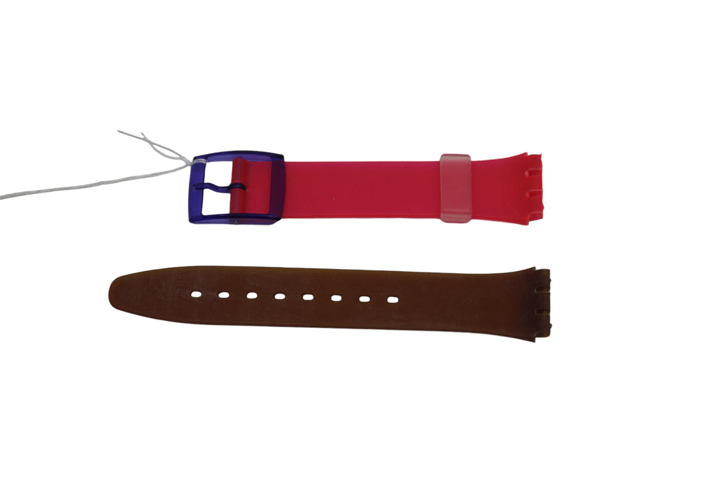 Vintage Swatch Strap, 'Pink Avis', US Version, GV105, 17mm, Gents, New Old Stock, READ Description