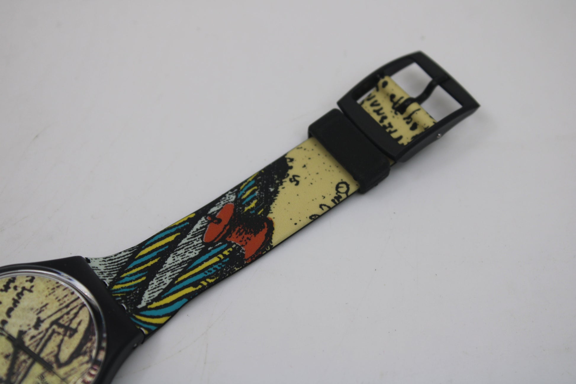 NEW OLD STOCK 1990 Vintage Gents Swatch 'Engineer' GB138, working 100% with the original strap