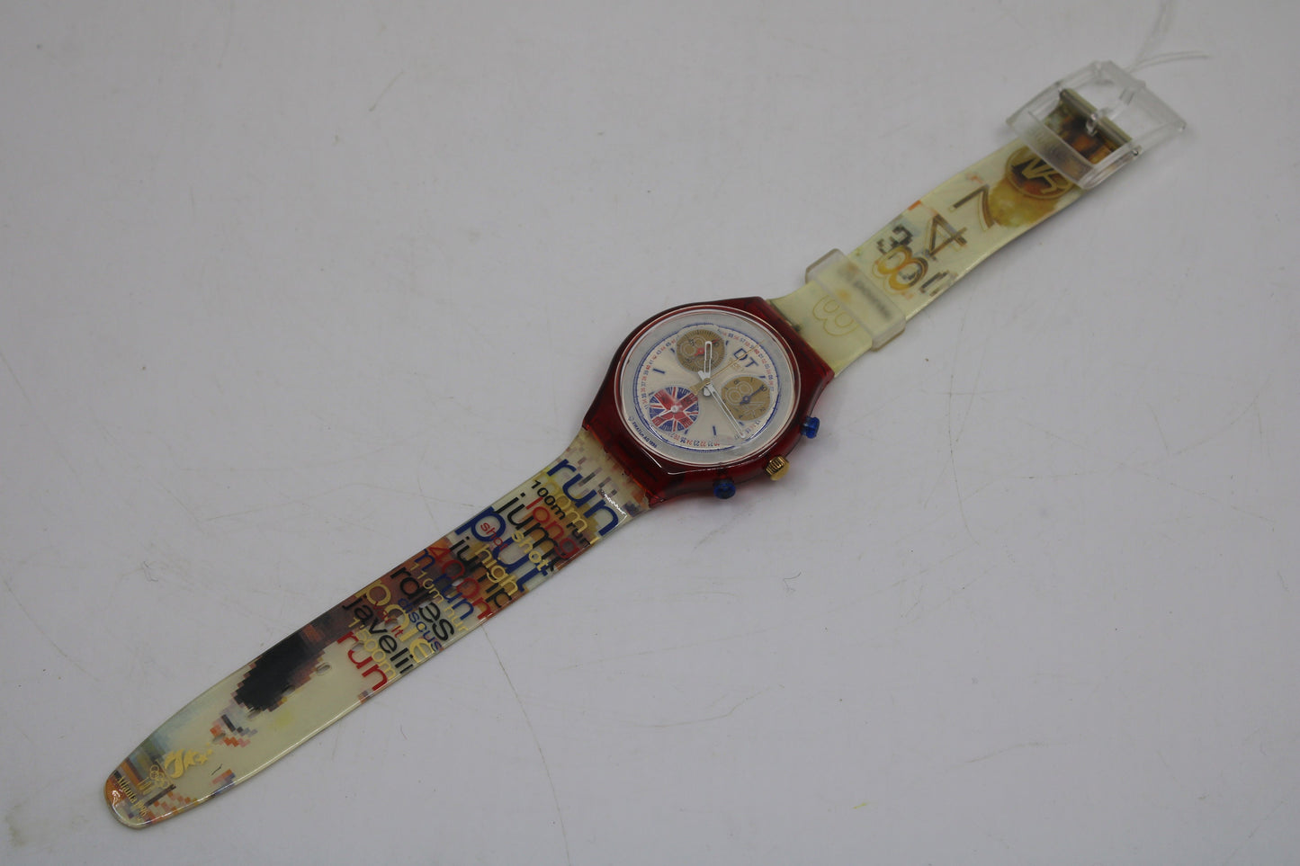 Vintage Olympic Chrono Swatch, 'Daley Thompson', SCZ105, Working 100%, New Old Stock, Never Worn