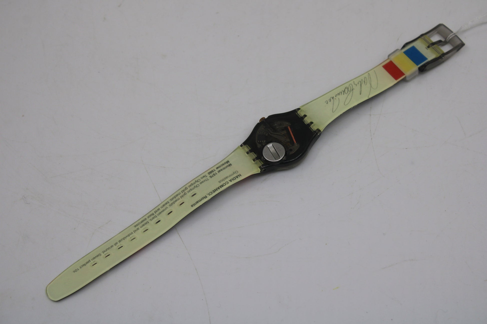 Vintage Ladies Olympic Swatch, 'Nadja Comaneci' LZ105, New Old Stock, Never Worn