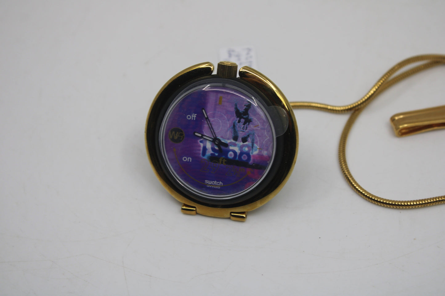 Swatch, PopSwatch, 'Bob Beamon', PUZ100, NEW OLD STOCK, Never Used, Alarm Clock