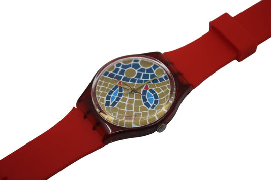 1990, Vintage Gents Swatch, 'Ravenna' GR107, NO box, Read Description, working 100% brand new, NON-original strap