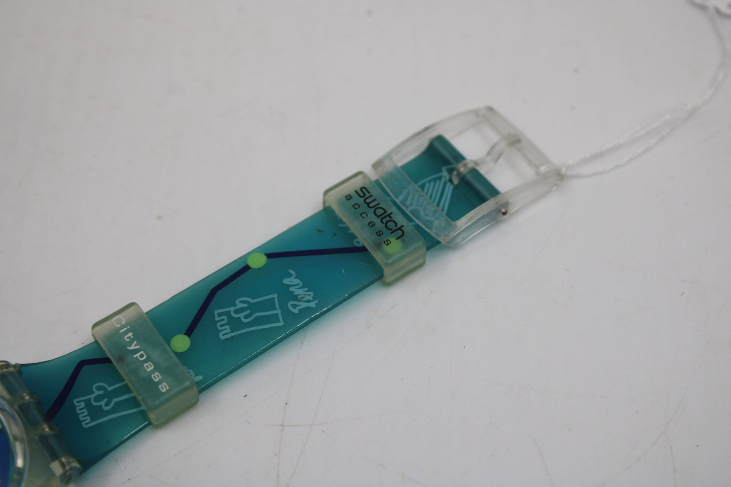 Vintage Gents Access Swatch 'Monte da Lua', SKK113, NO box, In Very Good, Used Condition, working 100%, Original Strap