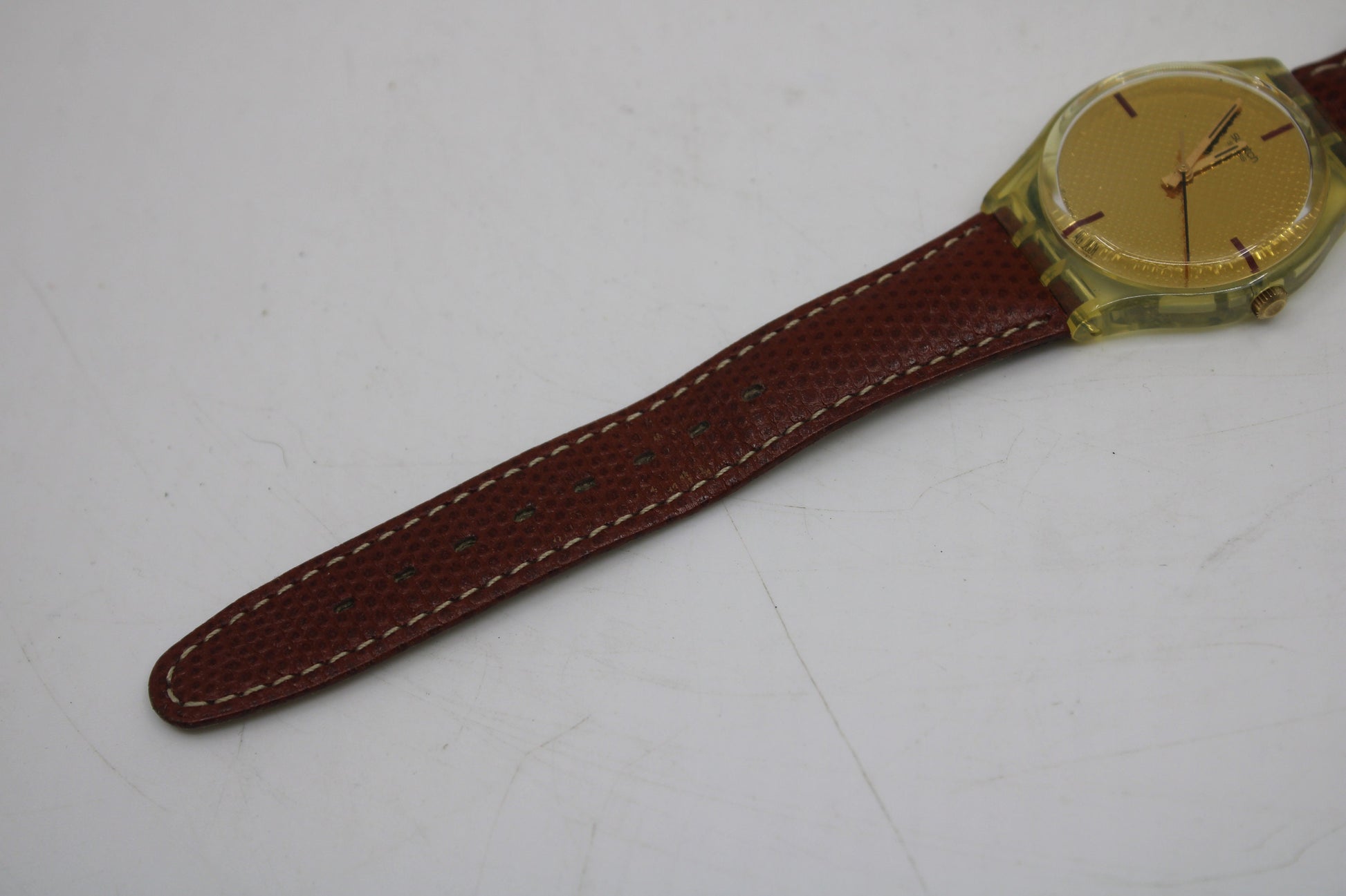 2002, Vintage Gents Swatch 'Squaw', GK387, NO box, In a near mint Condition, working 100%, NON-Original Strap