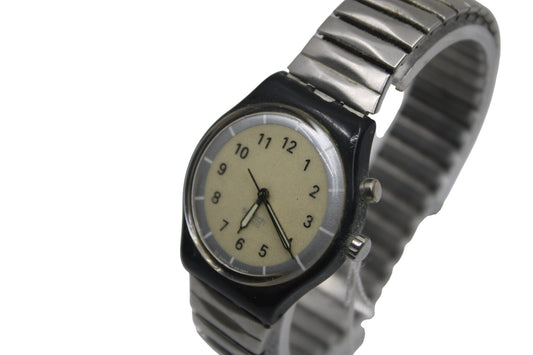 1998 Vintage Gents Loomi Swatch 'Blueon' GB903, VERY much used condition, working 100% with the original strap