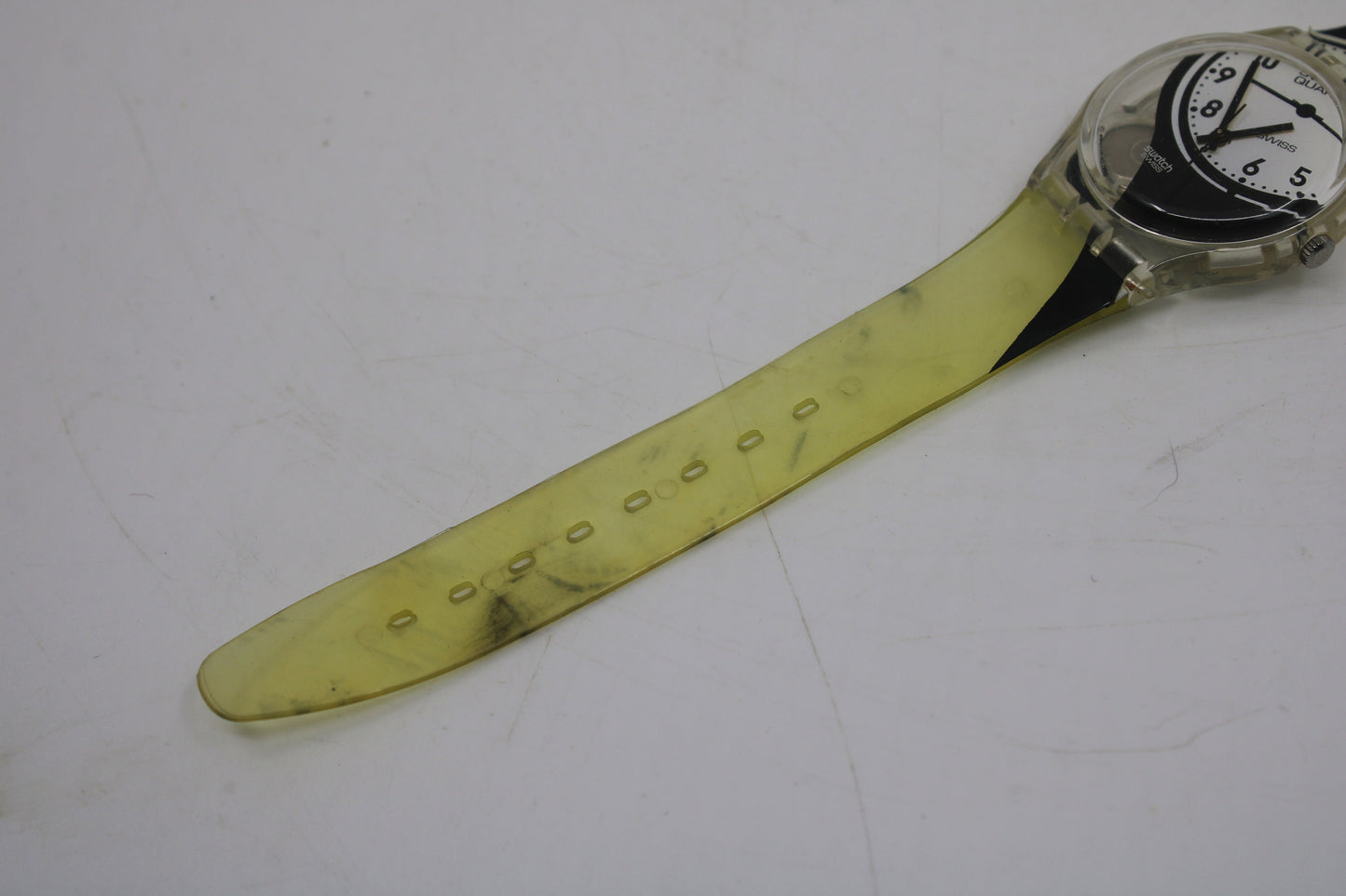 Vintage Gents Swatch 'Side', GK252, NO box, In Very Good, Used Condition, working 100%, Original Strap