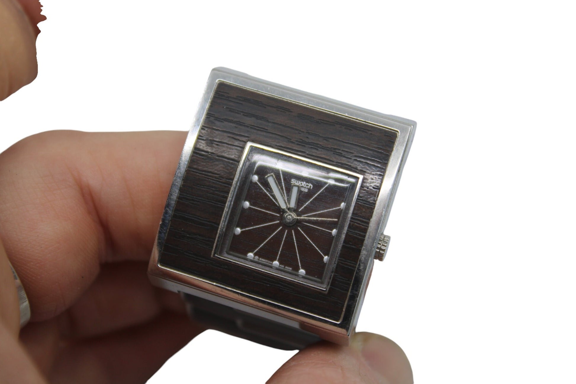 Irony Lady Square, YUS129G, 'Plainious', vintage Near Mint Condition, Swatch, working 100%