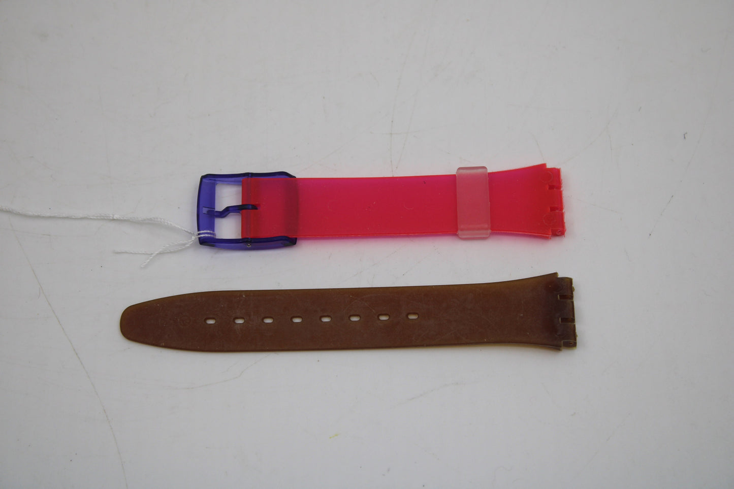 Vintage Swatch Strap, 'Pink Avis', US Version, GV105, 17mm, Gents, New Old Stock, READ Description
