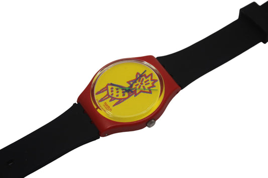 1993 Vintage Swatch watch 'Dot Chair', GR115, working 100% Good, Used Condition, with NON-original strap