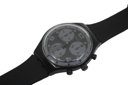 1993 'Moon Shadow' vintage Gents Chrono Swatch SCB110, in a nice, used Condition, working 100%