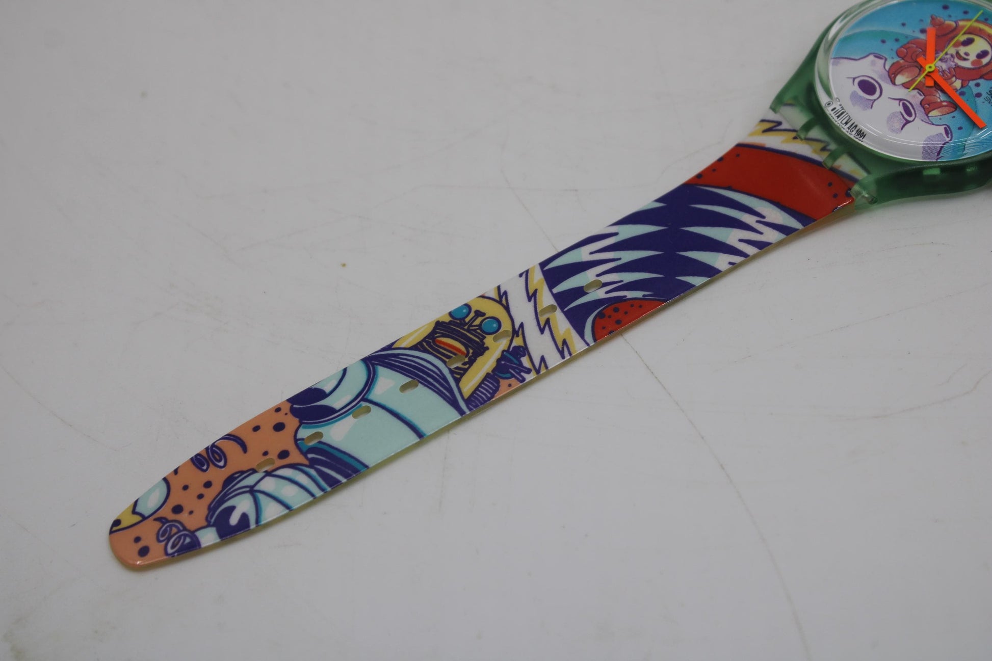 1992 Vintage Gents Swatch 'Yuri' GG118, new old stock, never worn, working 100%, original strap