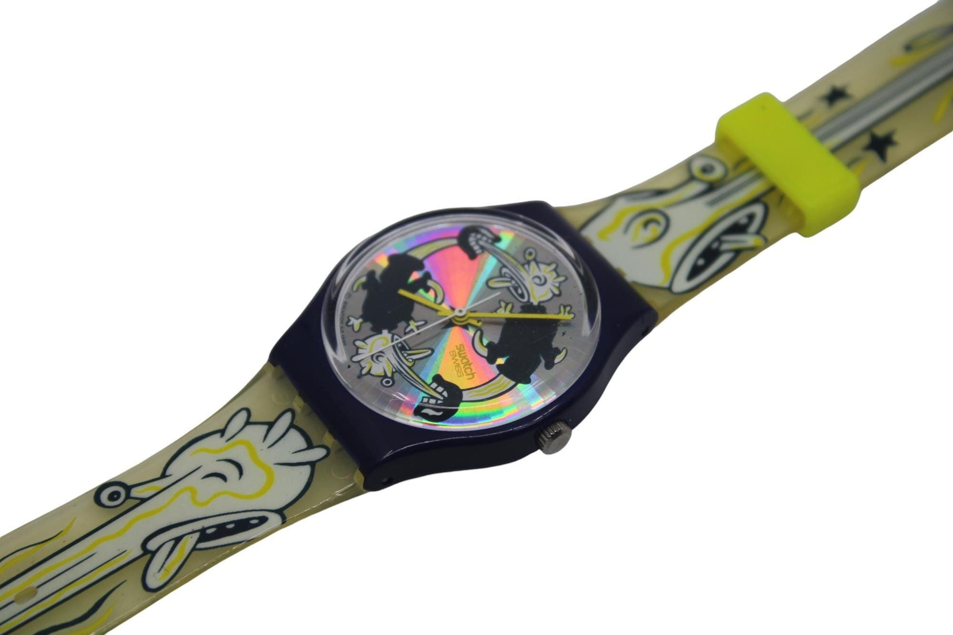 Swatch, Gents, 'Twitch Twins', GN168, Near MINT, very good Condition, 100% working, original undamaged strap