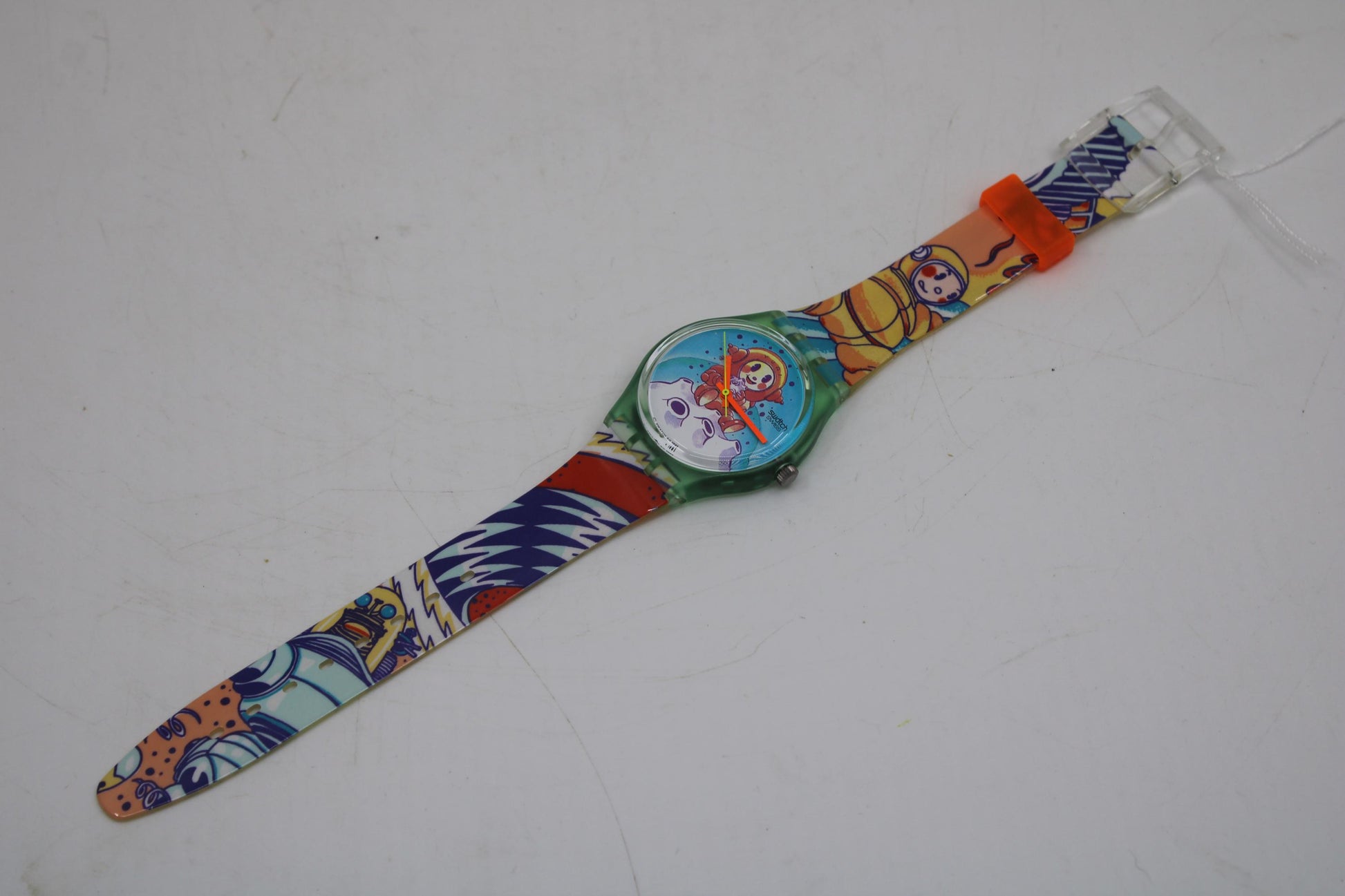 1992 Vintage Gents Swatch 'Yuri' GG118, new old stock, never worn, working 100%, original strap
