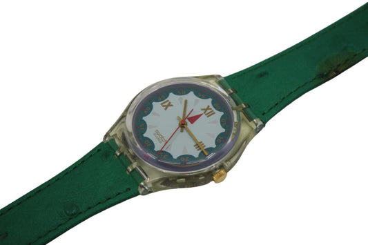 Vintage Swatch Watch GK152 Spades 1993
