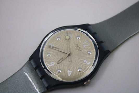 1995 Vintage Gents Swatch 'Grauer' GN146, NEW OLD STOCK, Never Worn, working 100% with original strap