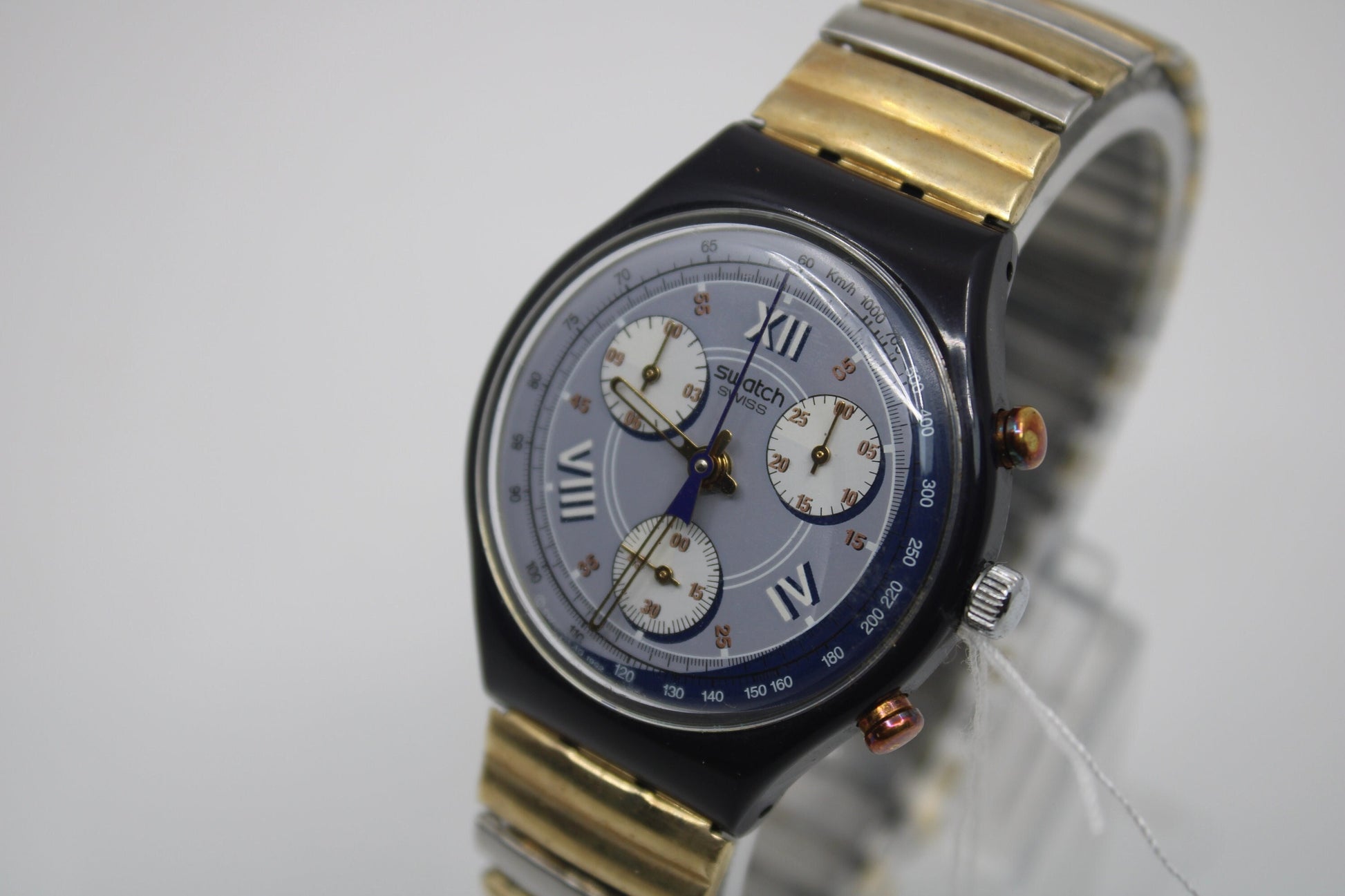 1993, Vintage Gents Chrono Swatch, 'Alabama, SCN105, NO box, MINT Condition, Watch 100% Working, Original Strap