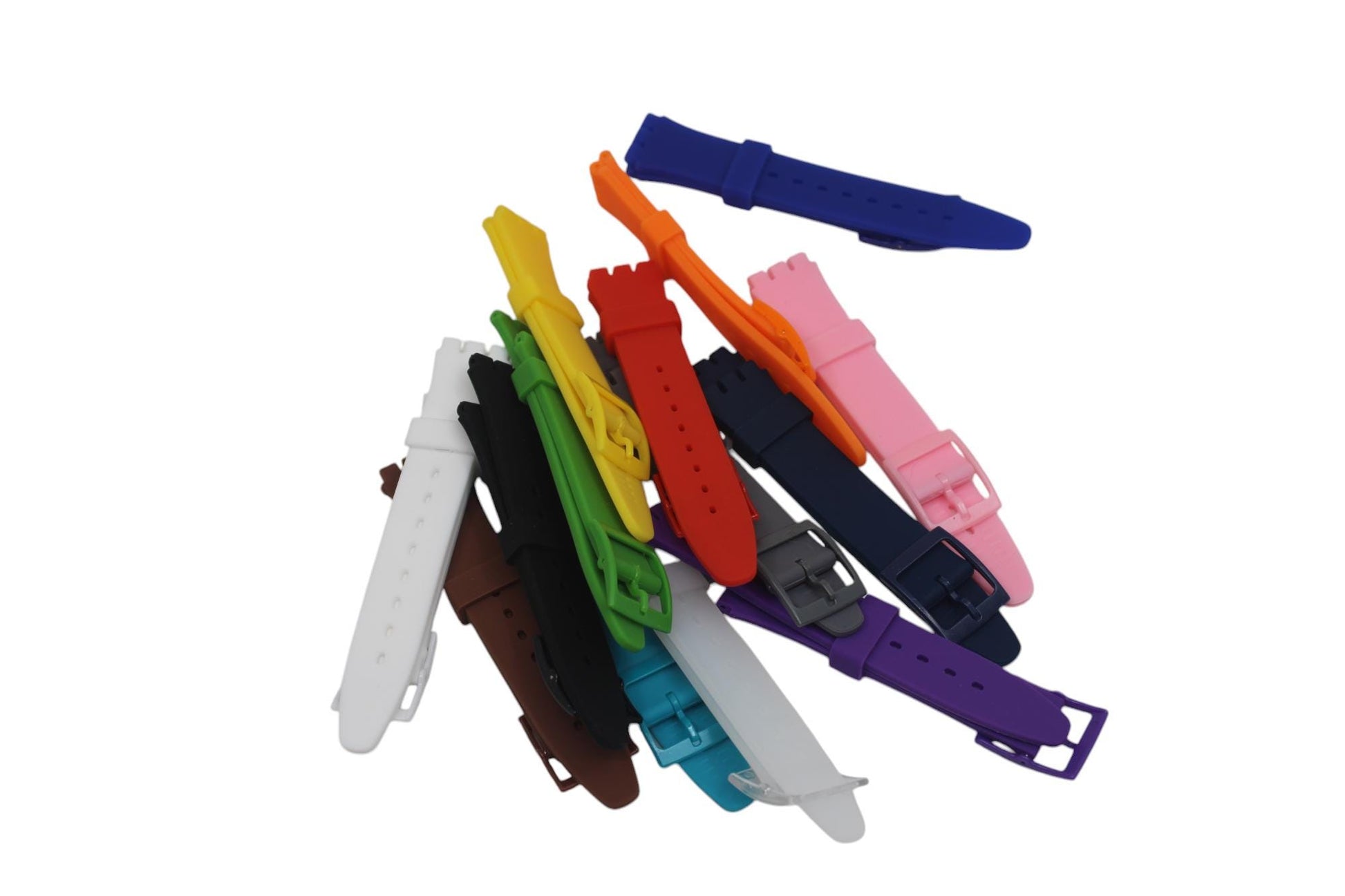 17mm Silicone strap for Swatch, choice of color