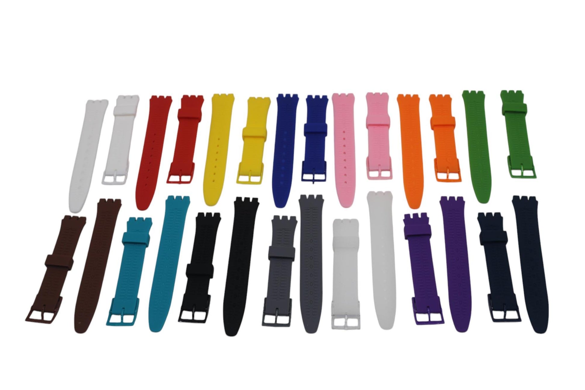 17mm Silicone strap for Swatch, choice of color
