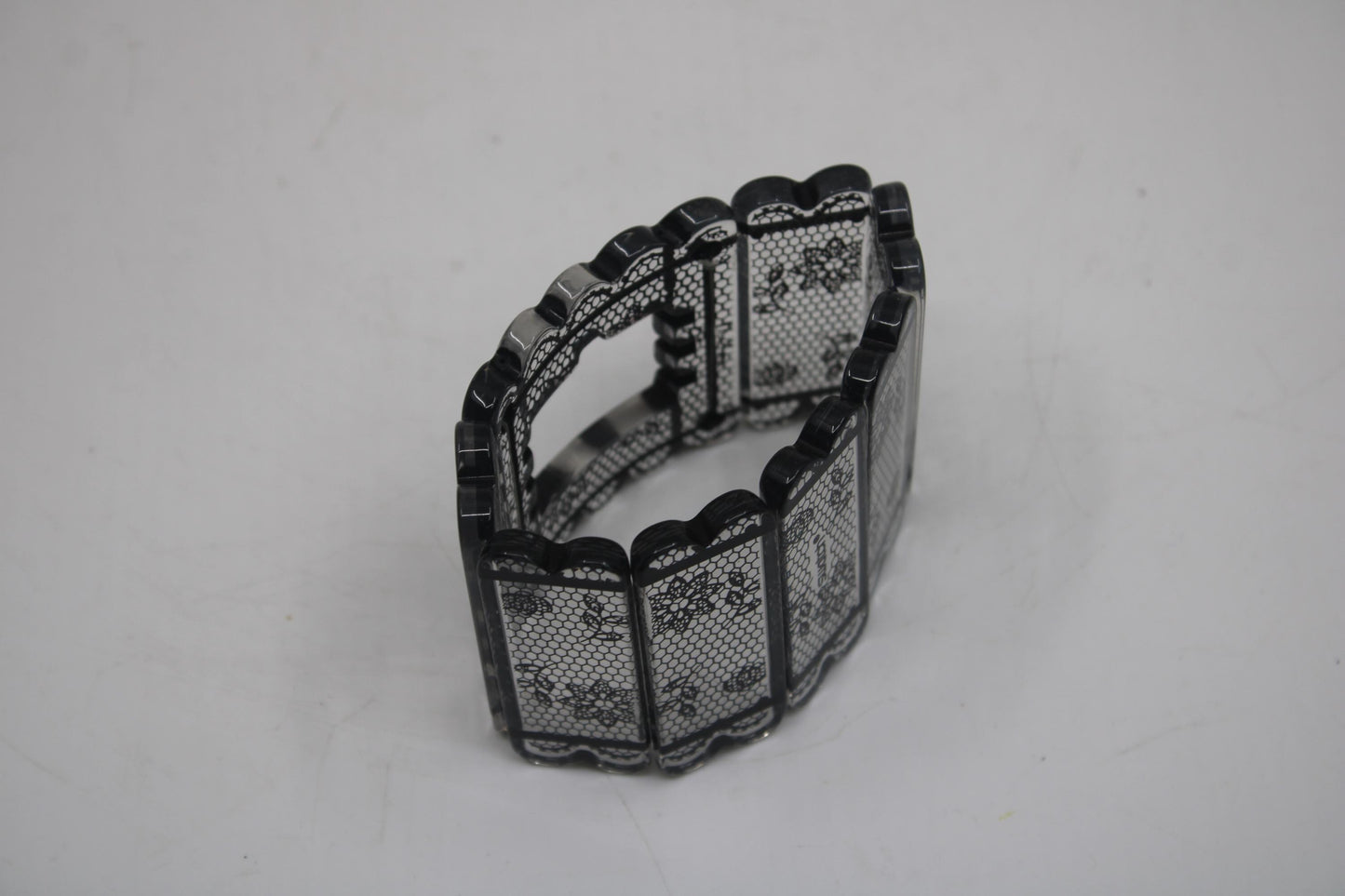 Vintage Square Swatch Strap, 'Night Lace', SUBK153A, NEW OLD STOCK, Never Used