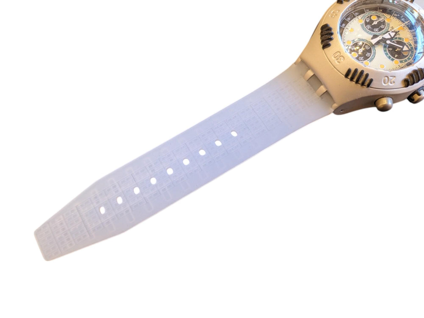 Vintage MINT Swatch Irony Scuba 200 Chrono 'Lightwave' YBS4005, in MINT condition, working 100%, Non-original strap