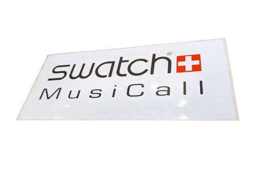 Swatch Vintage Dealer Musicall Sticker, original and unused 80s, 90s