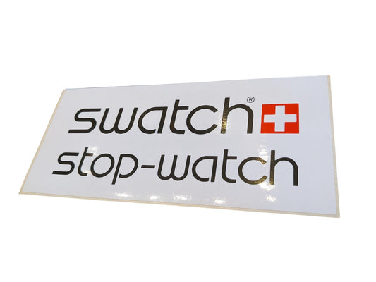 Swatch Vintage Dealer Stop-Watch Sticker, original and unused 80s, 90s