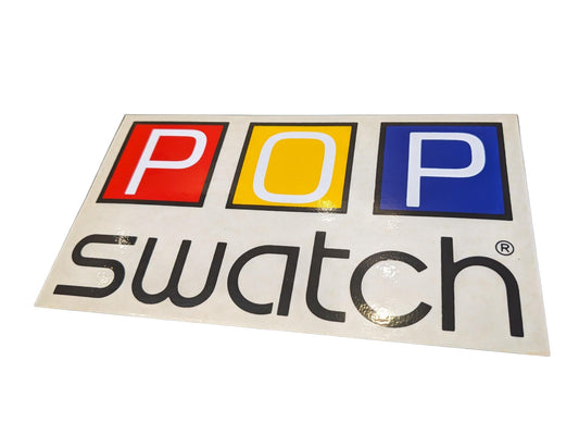 Swatch Vintage Dealer Pop Swatch Sticker, original and unused 80s, 90s