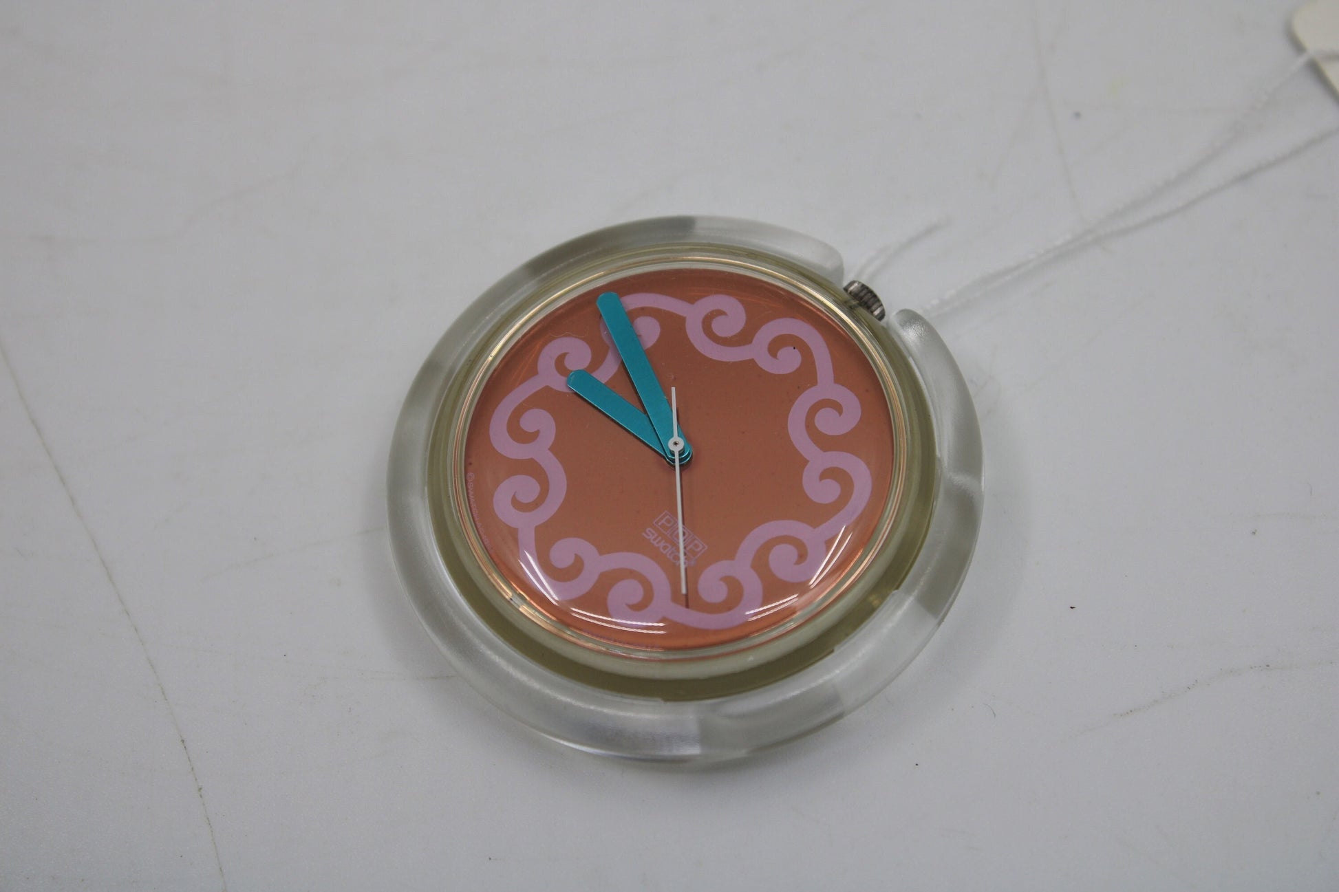 1992, Swatch, PopSwatch, 'Corolla', PWK155, NO strap, working 100%, BRANDNEW, Never Worn, Shop Dummy, Read description