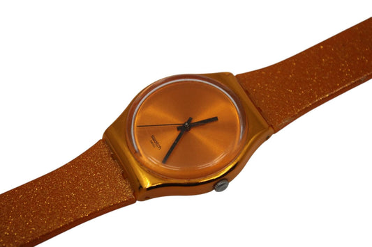 GO111 Deep Orange Vintage Swatch watch