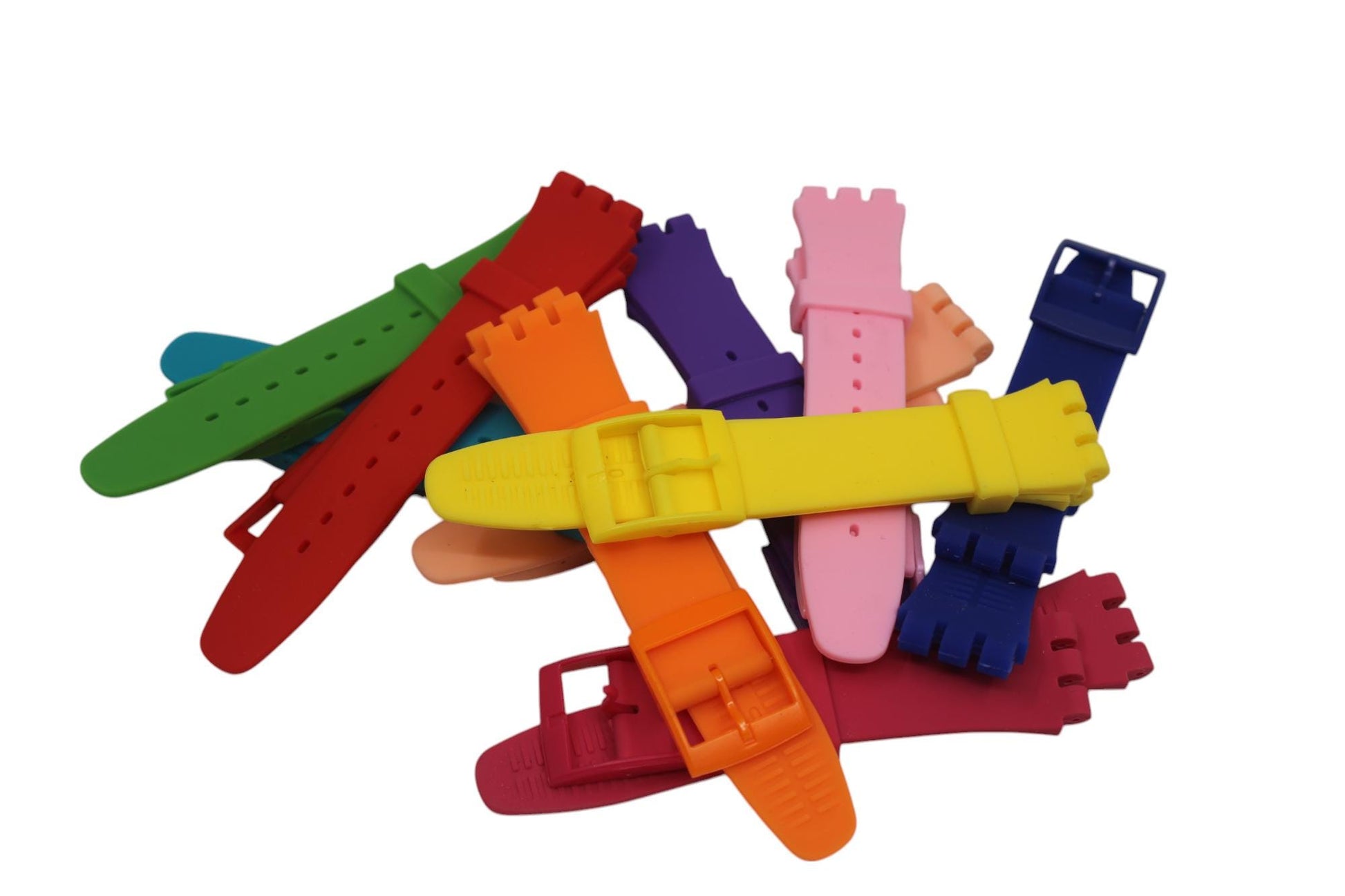 19mm Silicone strap for Swatch New Gents 41mm and others, choice of color