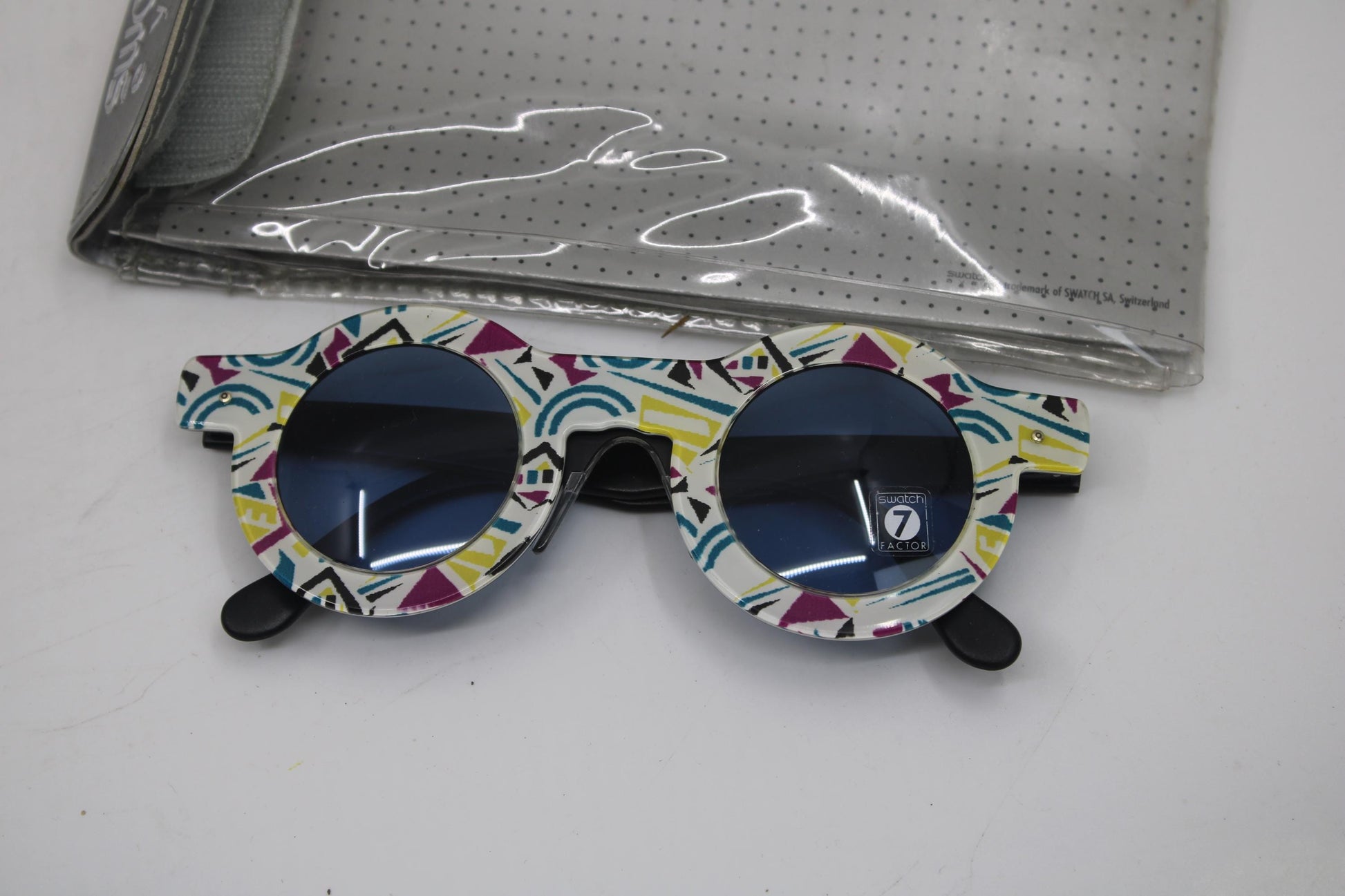 90s early and vintage Swatch sunglasses, NEW OLD STOCK, Never Worn. Removable Front