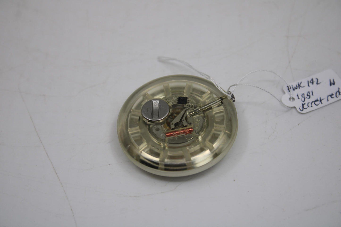 1991, Swatch, PopSwatch, 'Secret Red', PWK142, NO strap and NO popring, working 100%, BRANDNEW, Never Worn