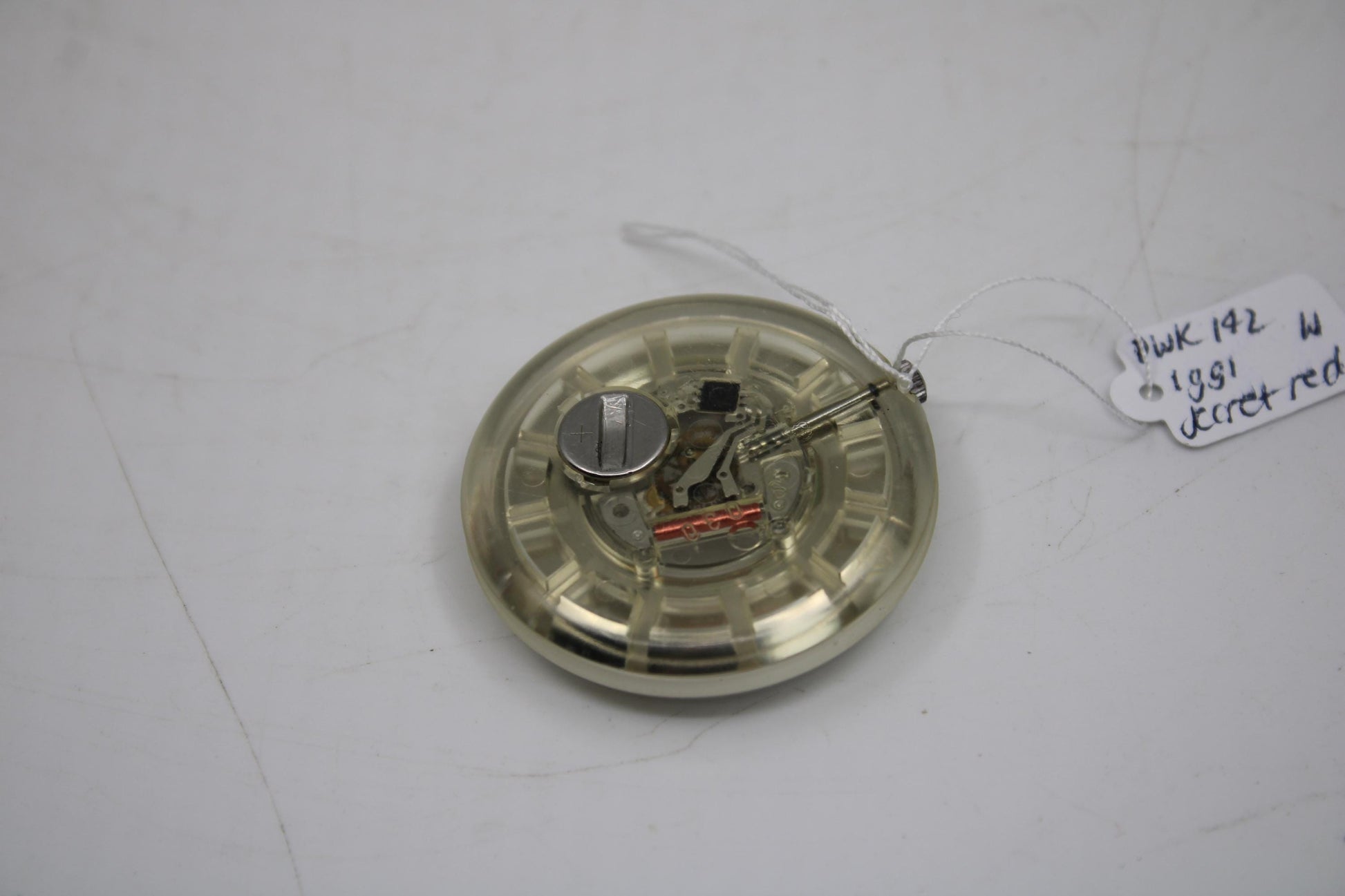1991, Swatch, PopSwatch, 'Secret Red', PWK142, NO strap and NO popring, working 100%, BRANDNEW, Never Worn