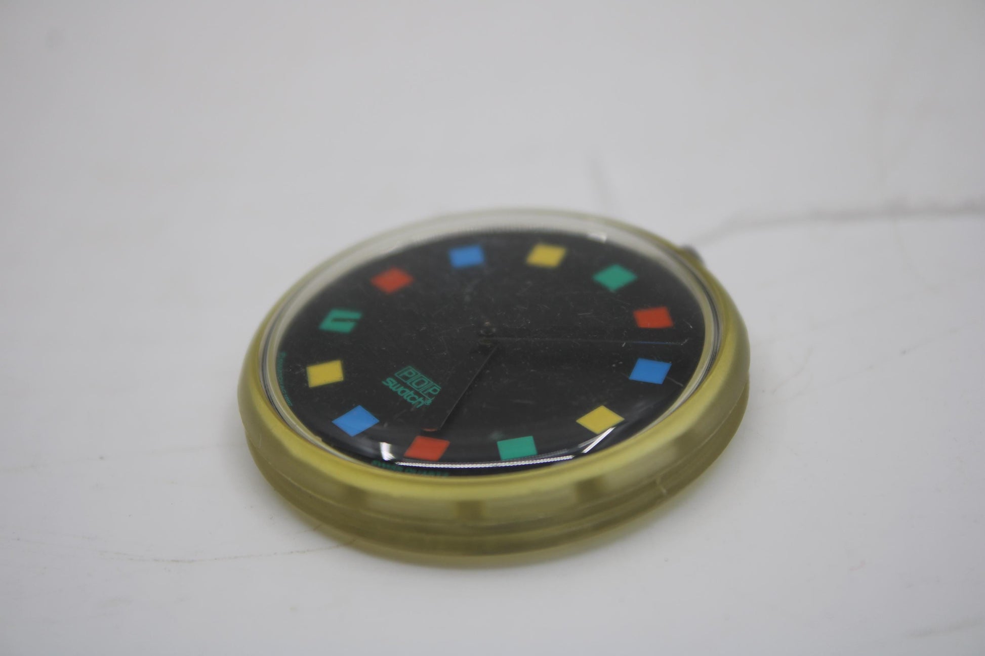 1993, Swatch, PopSwatch, 'Square Parade', PWK171, NO strap and NO popring, working 100%, BRANDNEW, Never Worn