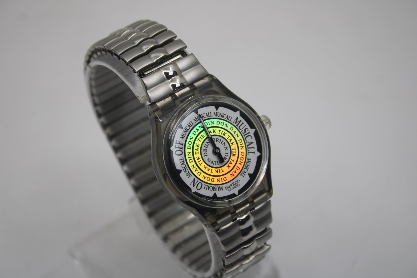 1995 'Salsa' vintage gents Musicall Swatch SLM104, nice used condition