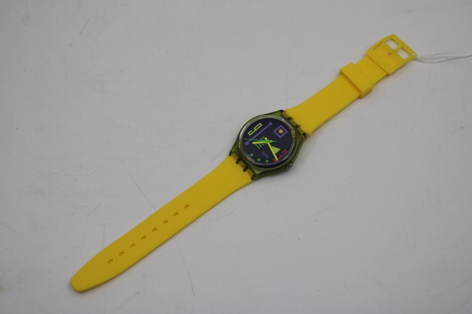 1991, Vintage Gents Swatch 'Stalefish', GG113, no box, rough, usable condition, non-original, new strap